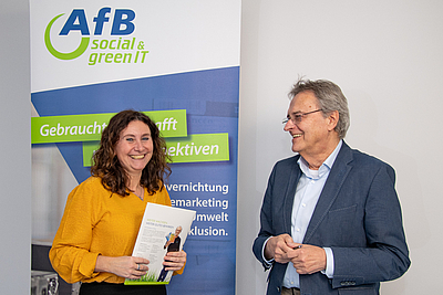 Birgit Sikora und Kurt Essler von AfB ©AfB gemeinnützige GmbH