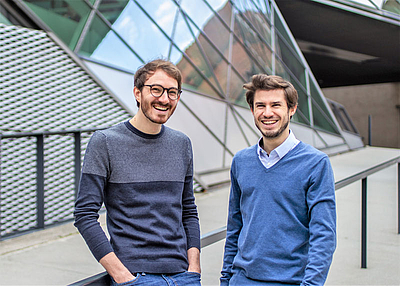 v.l.n.r. Die TeamEcho-Gründer Markus Koblmüller und David Schellander © TeamEcho 